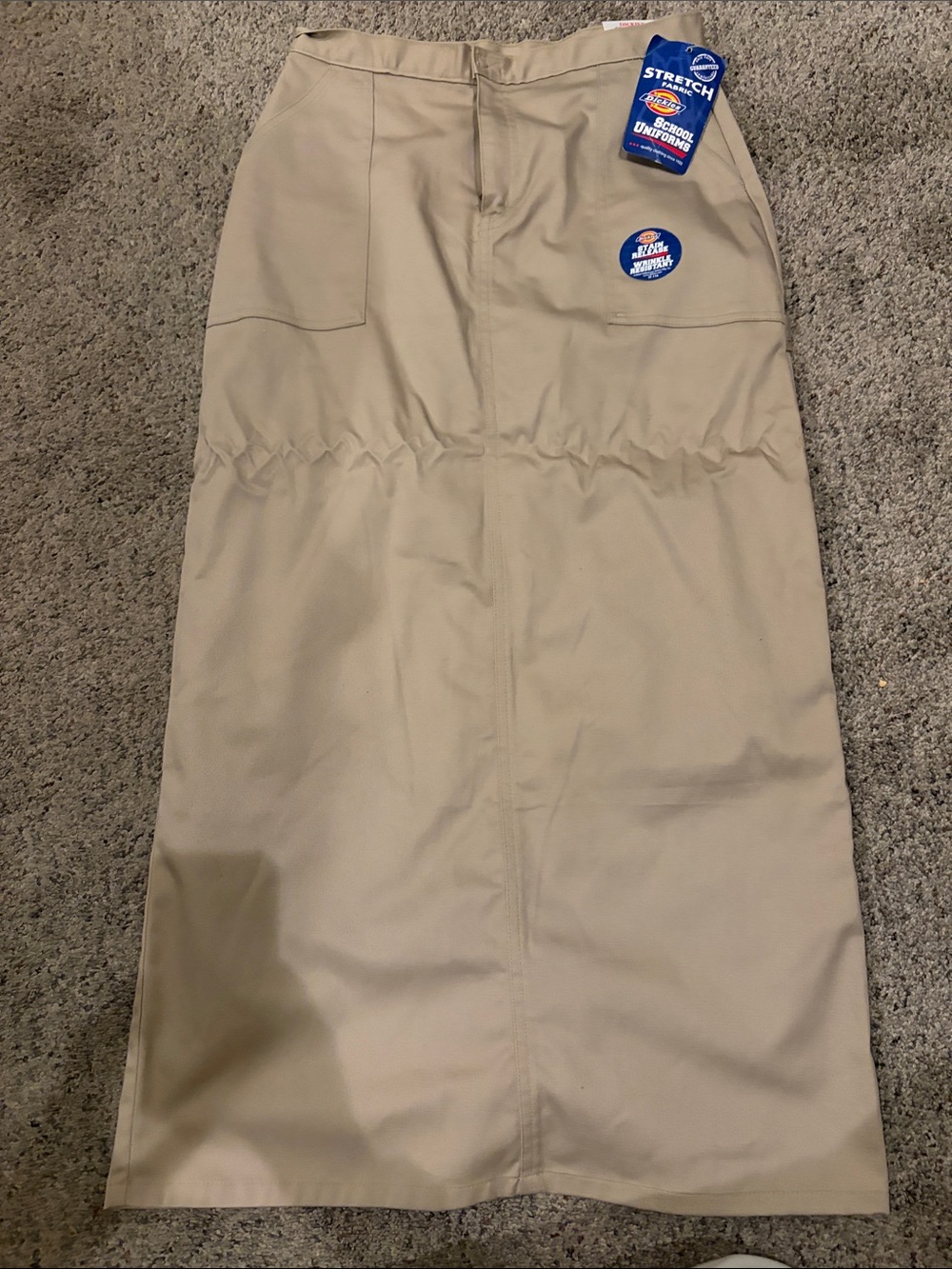 Dickies Khaki Midi Utility Skirt